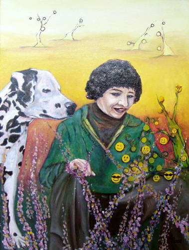 Painting: "Apis, to see!", Oil, author: Lucyna Pawlak (Lu), 2008