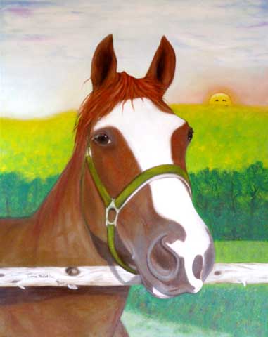 Painting: "Agroartist", Oil, author: Lucyna Pawlak (Lu), 2007