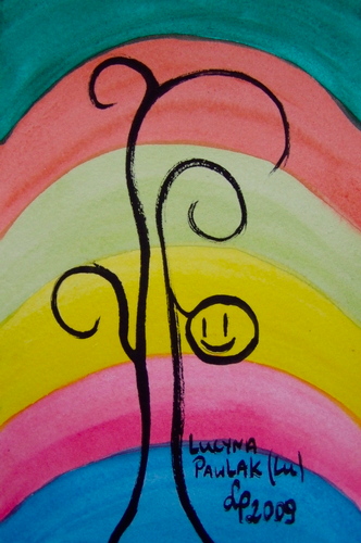 Painting: "Without the live - life 12", Watercolour, author: Lucyna Pawlak (Lu), 2009