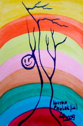 Painting: "Without the live - life 3", Watercolour, author: Lucyna Pawlak (Lu), 2009