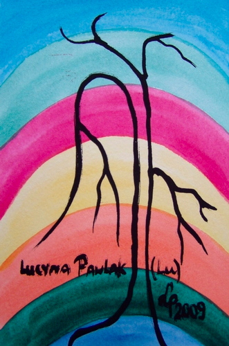 Painting: "Without the live - life 6", Watercolour, author: Lucyna Pawlak (Lu), 2009