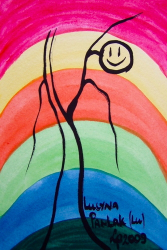 Painting: "Without the live - life 7", Watercolour, author: Lucyna Pawlak (Lu), 2009