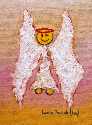 Obraz: "Blada twarz 5", Olej, autor: Lucyna Pawlak (Lu), 2008