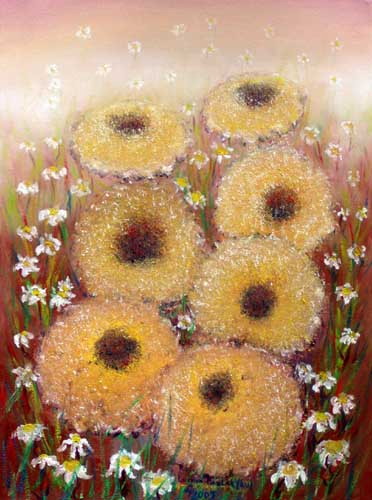 Painting: "Sweet buns", Oil, author: Lucyna Pawlak (Lu), 2009