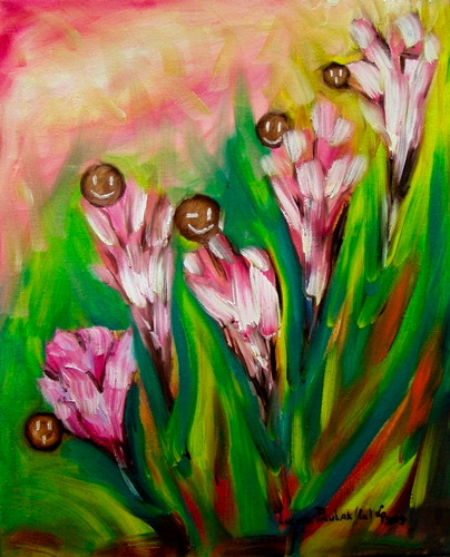 Painting: "Strange world", Oil, author: Lucyna Pawlak (Lu), 2009