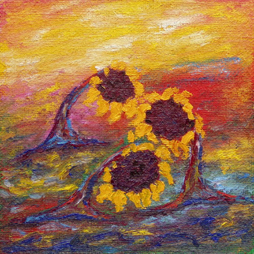 Obraz: "Jesień za drewutnią", Olej, autor: Lucyna Pawlak (Lu), 2008