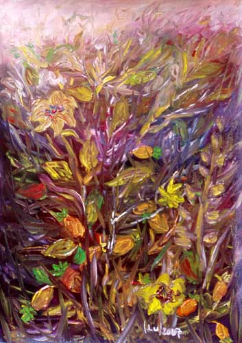 Obraz: „Jesień”, Olej, autor: Lucyna Pawlak (Lu), 2007