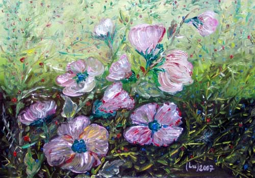 Painting: "Autumn III", Oil, author: Lucyna Pawlak (Lu), 2007