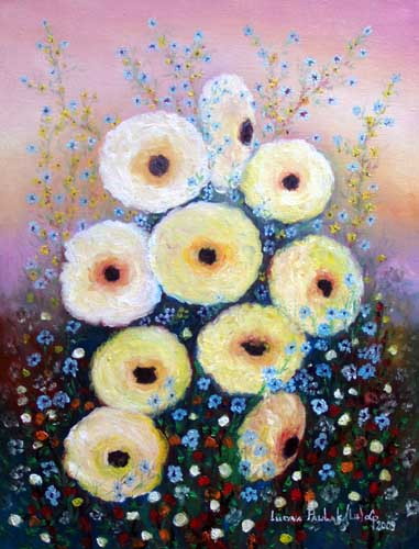 Painting: "Silesian dumplings", Oil, author: Lucyna Pawlak (Lu), 2009