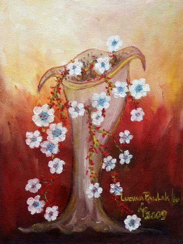 Painting: "Colour and sound 3", Oil, author: Lucyna Pawlak (Lu), 2009