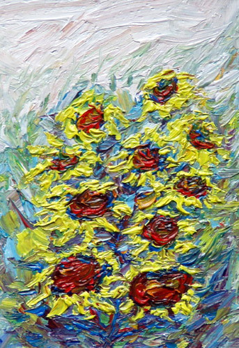 Obraz: "Lato 100", Olej, autor: Lucyna Pawlak (Lu), 2008