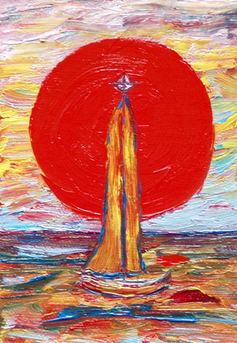 Painting: "Summer 103", Oil, author: Lucyna Pawlak (Lu), 2008