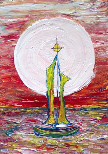 Painting: "Summer 106", Oil, author: Lucyna Pawlak (Lu), 2008
