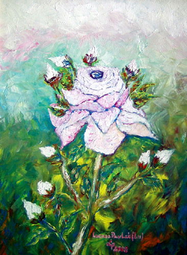 Painting: "Summer 107", Oil, author: Lucyna Pawlak (Lu), 2008