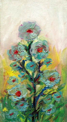 Painting: "Summer 111", Oil, author: Lucyna Pawlak (Lu), 2008