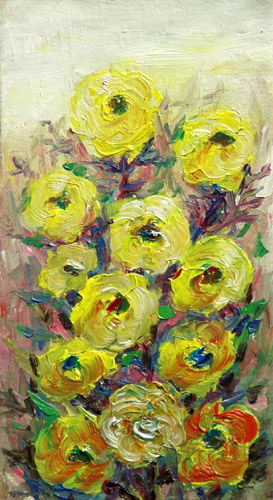 Painting: "Summer 114", Oil, author: Lucyna Pawlak (Lu), 2008