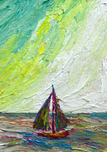 Obraz: "Lato 116", Olej, autor: Lucyna Pawlak (Lu), 2008