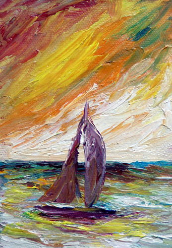 Painting: "Summer 118", Oil, author: Lucyna Pawlak (Lu), 2008