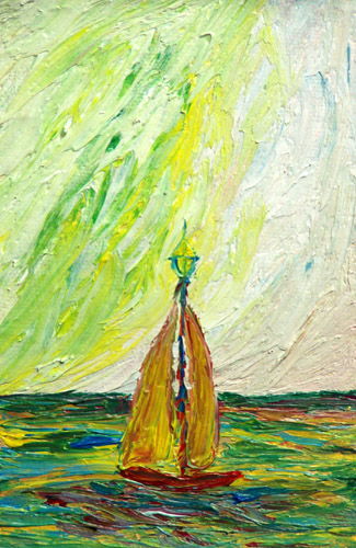 Obraz: "Lato 119", Olej, autor: Lucyna Pawlak (Lu), 2008
