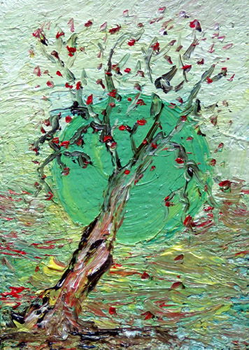 Painting: "Summer 136", Oil, author: Lucyna Pawlak (Lu), 2008