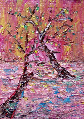 Painting: "Summer 137", Oil, author: Lucyna Pawlak (Lu), 2008