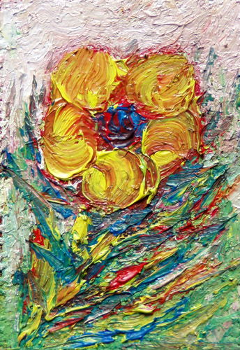 Obraz: „Lato 144”, Olej, autor: Lucyna Pawlak (Lu), 2008