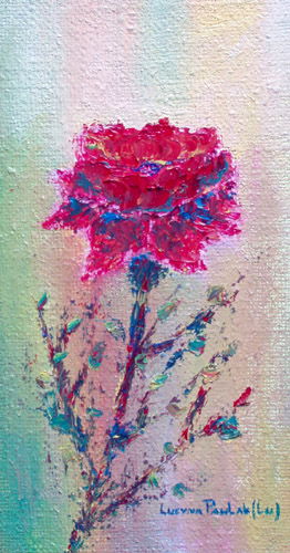 Painting: "Summer 146", Oil, author: Lucyna Pawlak (Lu), 2008