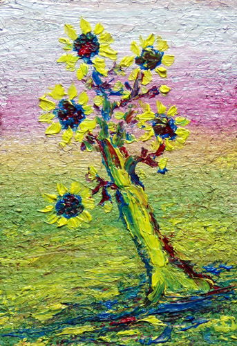 Painting: "Summer 148", Oil, author: Lucyna Pawlak (Lu), 2008