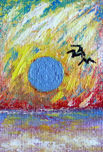 Obraz: „Lato 151”, Olej, autor: Lucyna Pawlak (Lu), 2008