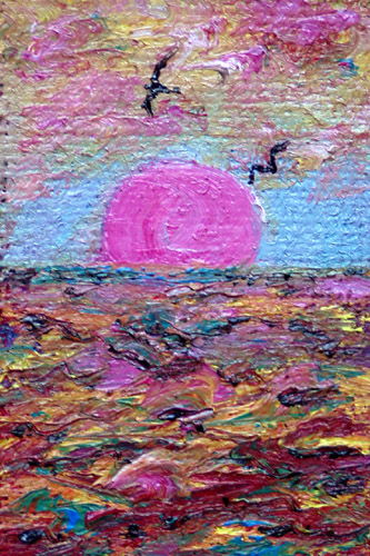 Painting: "Summer 153", Oil, author: Lucyna Pawlak (Lu), 2008