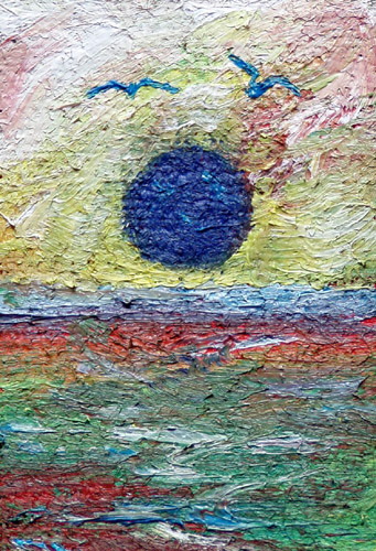 Painting: "Summer 155", Oil, author: Lucyna Pawlak (Lu), 2008