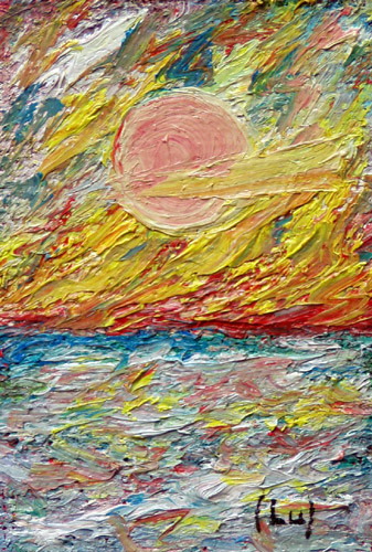 Painting: "Summer 159", Oil, author: Lucyna Pawlak (Lu), 2008