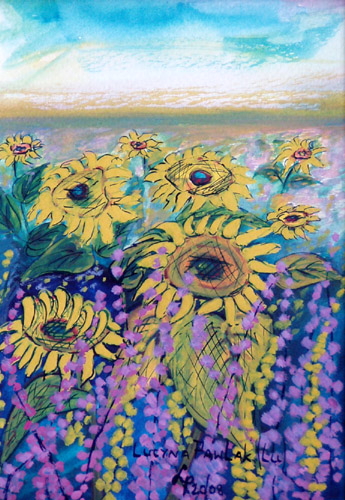 Painting: "Summer 162", Watercolour, author: Lucyna Pawlak (Lu), 2008