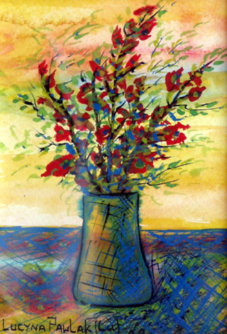 Painting: "Summer 164", Watercolour, author: Lucyna Pawlak (Lu), 2008