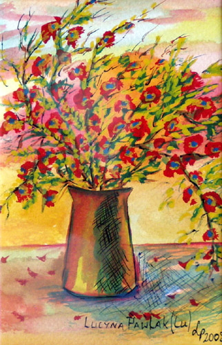 Obraz: „Lato 165”, Akwarela, autor: Lucyna Pawlak (Lu), 2008