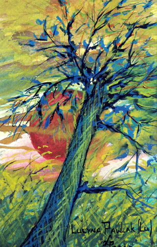 Painting: "Summer 166", Watercolour, author: Lucyna Pawlak (Lu), 2008