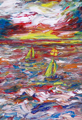 Obraz: "Lato 94", Olej, autor: Lucyna Pawlak (Lu), 2008