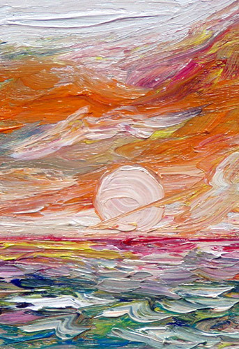 Painting: "Summer 99", Oil, author: Lucyna Pawlak (Lu), 2008