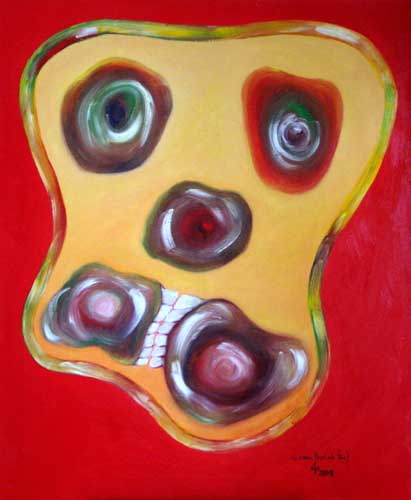 Painting: "Fear", Oil, author: Lucyna Pawlak (Lu), 2009