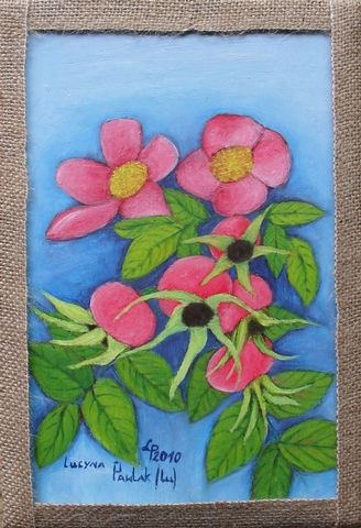 Obraz: „Letnie kwiaty 3”, Olej, autor: Lucyna Pawlak (Lu), 2010