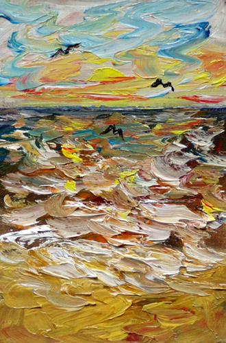 Painting: "Summer 13", Oil, author: Lucyna Pawlak (Lu), 2008