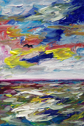 Painting: "Summer 22", Oil, author: Lucyna Pawlak (Lu), 2008