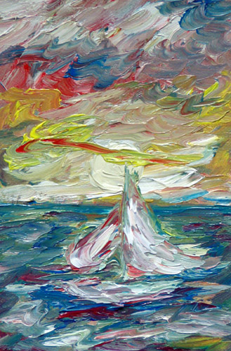 Obraz: "Lato 24", Olej, autor: Lucyna Pawlak (Lu), 2008