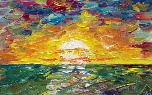 Painting: "Summer 25", Oil, author: Lucyna Pawlak (Lu), 2008