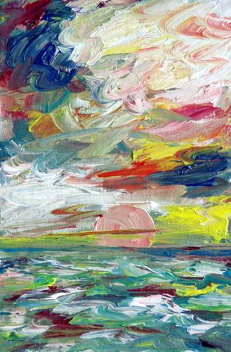 Obraz: "Lato 26", Olej, autor: Lucyna Pawlak (Lu), 2008
