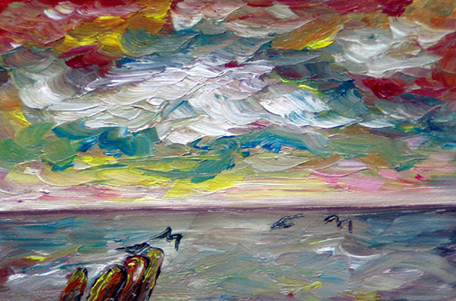 Painting: "Summer 29", Oil, author: Lucyna Pawlak (Lu), 2008