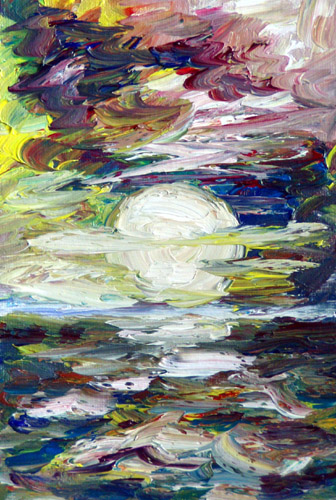 Painting: "Summer 31", Oil, author: Lucyna Pawlak (Lu), 2008