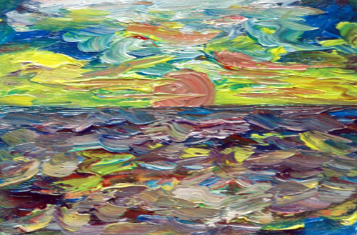 Obraz: „Lato 34”, Olej, autor: Lucyna Pawlak (Lu), 2008