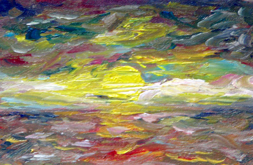 Painting: "Summer 35", Oil, author: Lucyna Pawlak (Lu), 2008