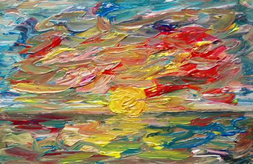 Obraz: "Lato 37", Olej, autor: Lucyna Pawlak (Lu), 2008